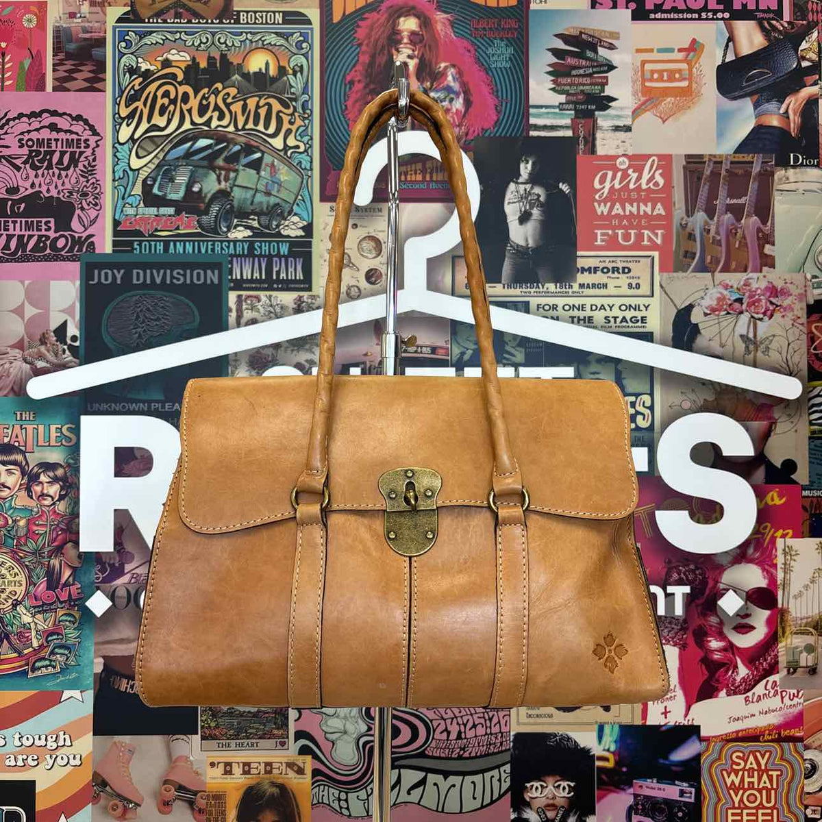 Patricia Nash Tan Leather Preloved Handbag