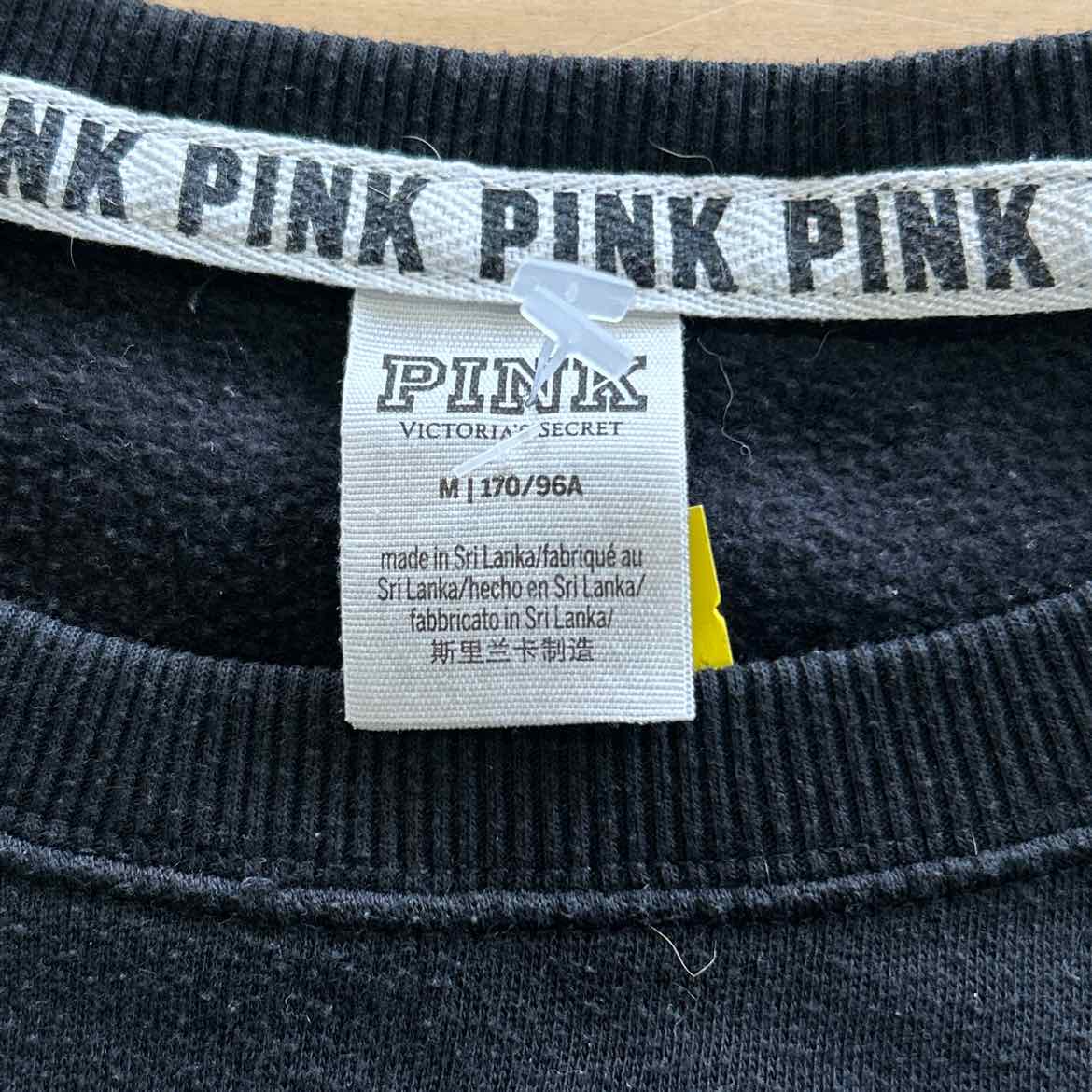 Pink Size M Black Sweatshirt