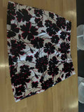 Charter Club Size 12 White Black Pink Preloved Skirt