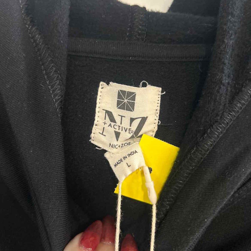 Nic+Zoe Size L Black Preloved Sweater