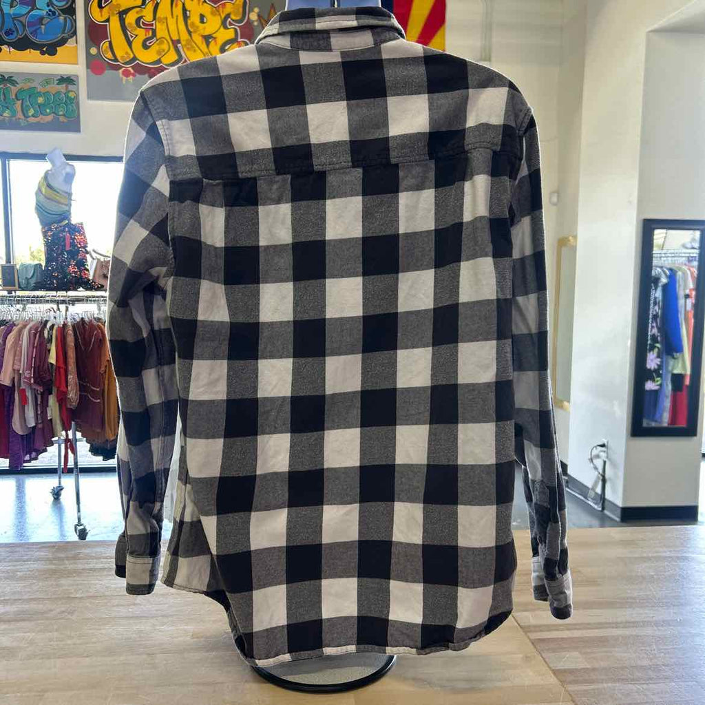 dip Size XL White Gray Preloved MENS Button Down Shirt
