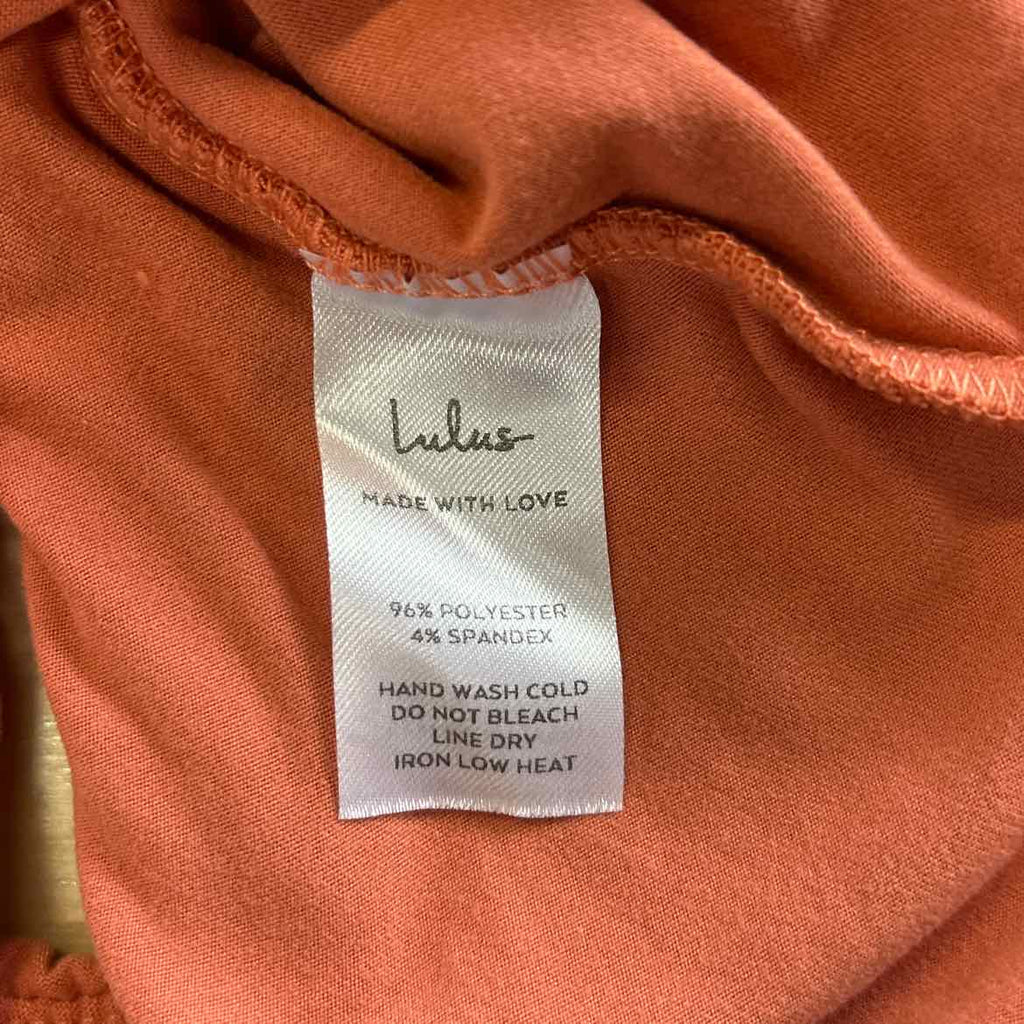 Lulus Size XS Orange Preloved Bodysuit