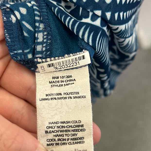 Soft Surroundings Size 2X Blue Sheer Preloved Dress