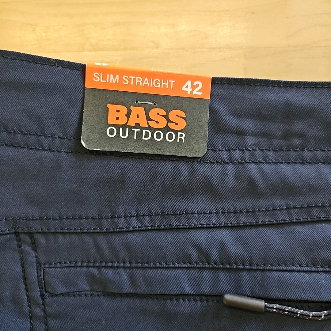 Bass Outdoor Men's Slim-Straight Fit Traveler Pants