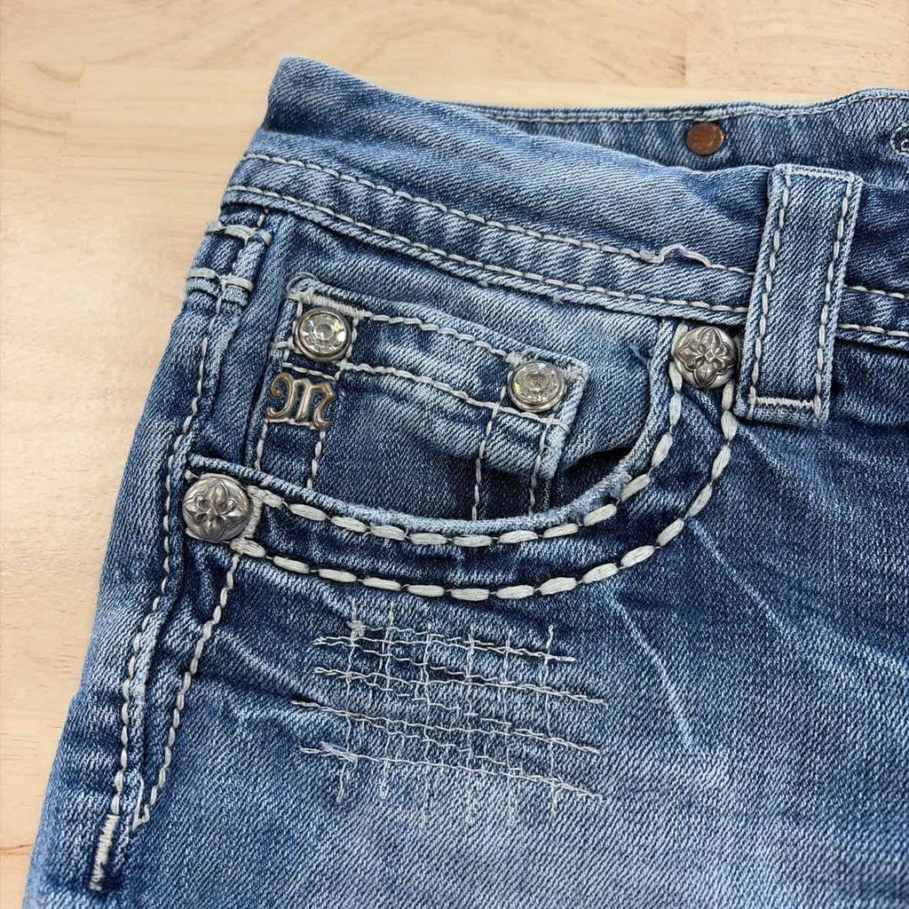 Miss Me Women Size 27 Blue Preloved Shorts