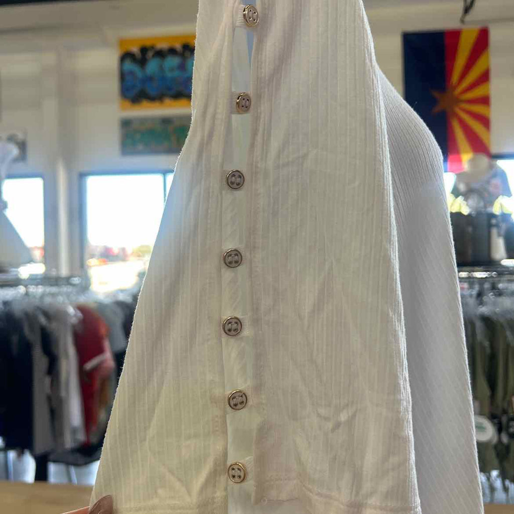 Rio & Rian Size 1X White Preloved Blouse LS