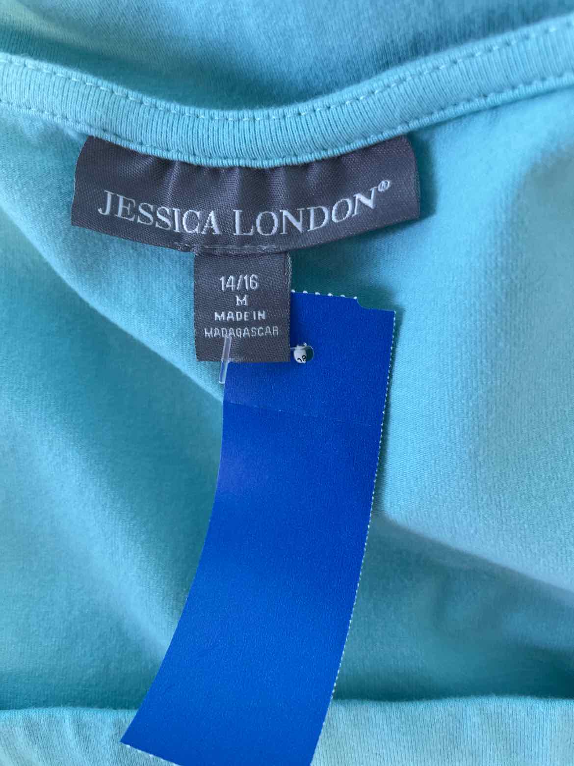 Jessica London Size 14/16 Teal T-shirt
