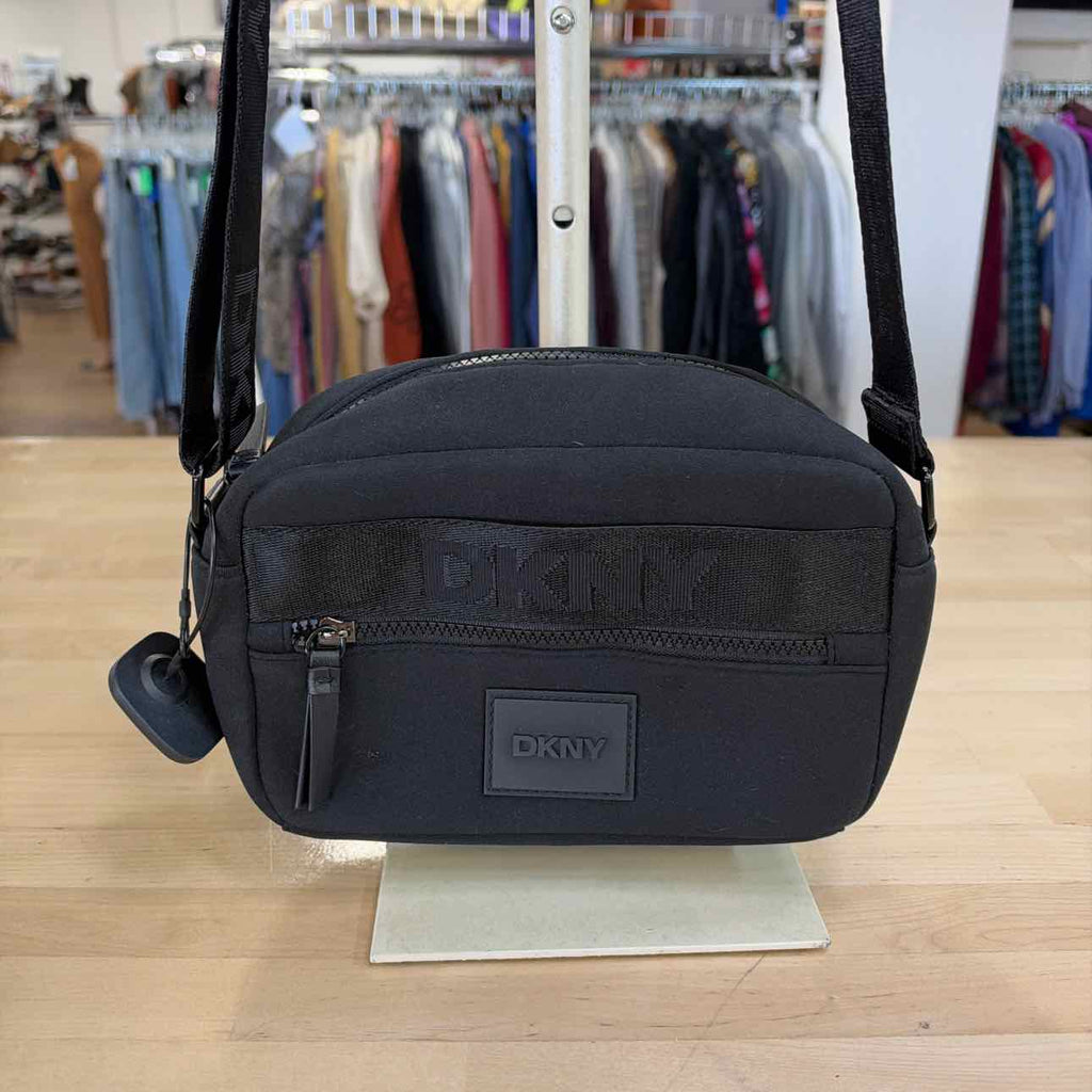DKNY Black Nylon Camera Bag