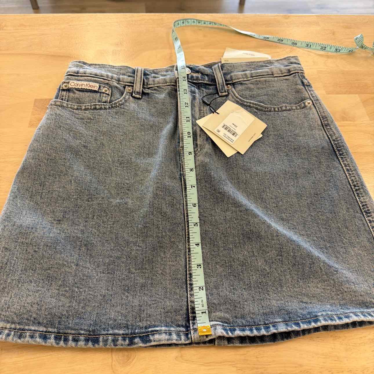 Calvin Klein Size 26 Blue New Skirt