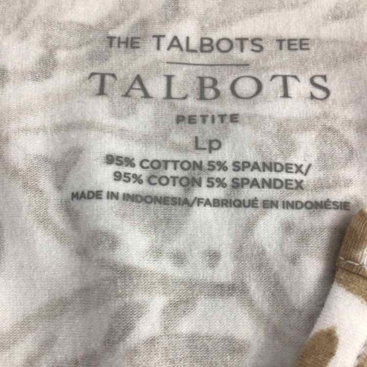 Talbots Size L Tan Preloved Shirt
