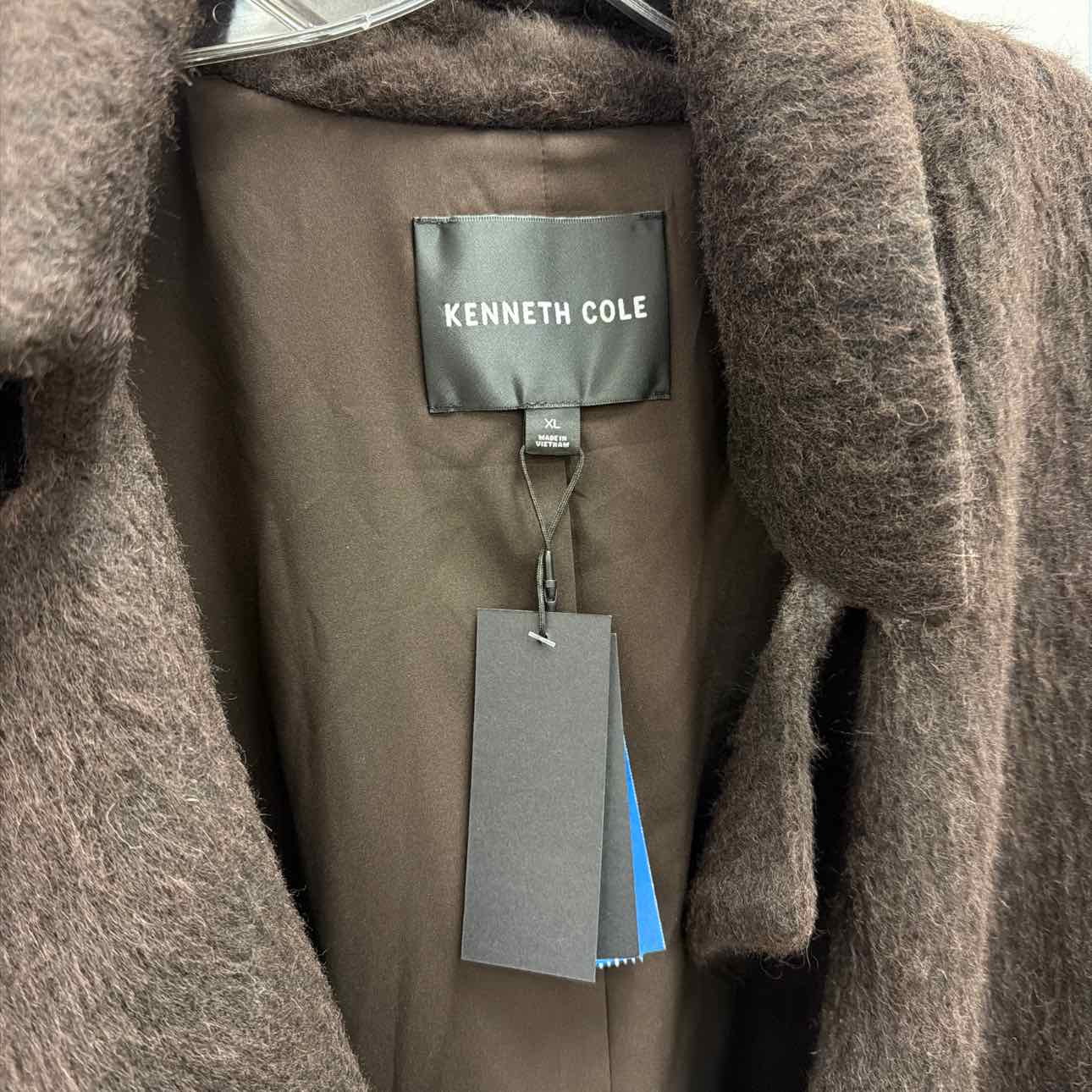 Kenneth Cole Size XL Brown New Trenchcoat