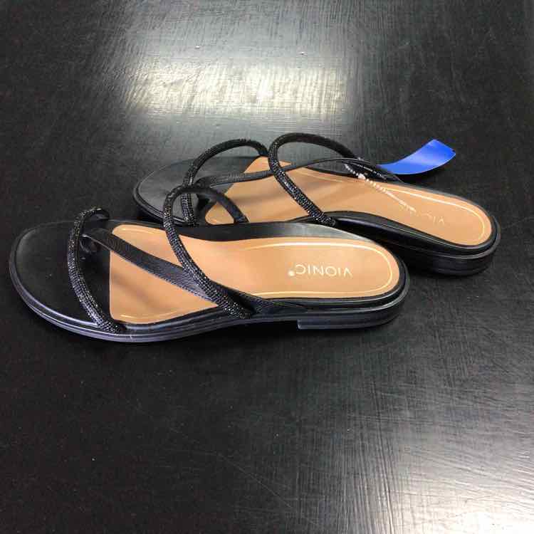 Vionic Shoe Size 8.5 Black Sandals