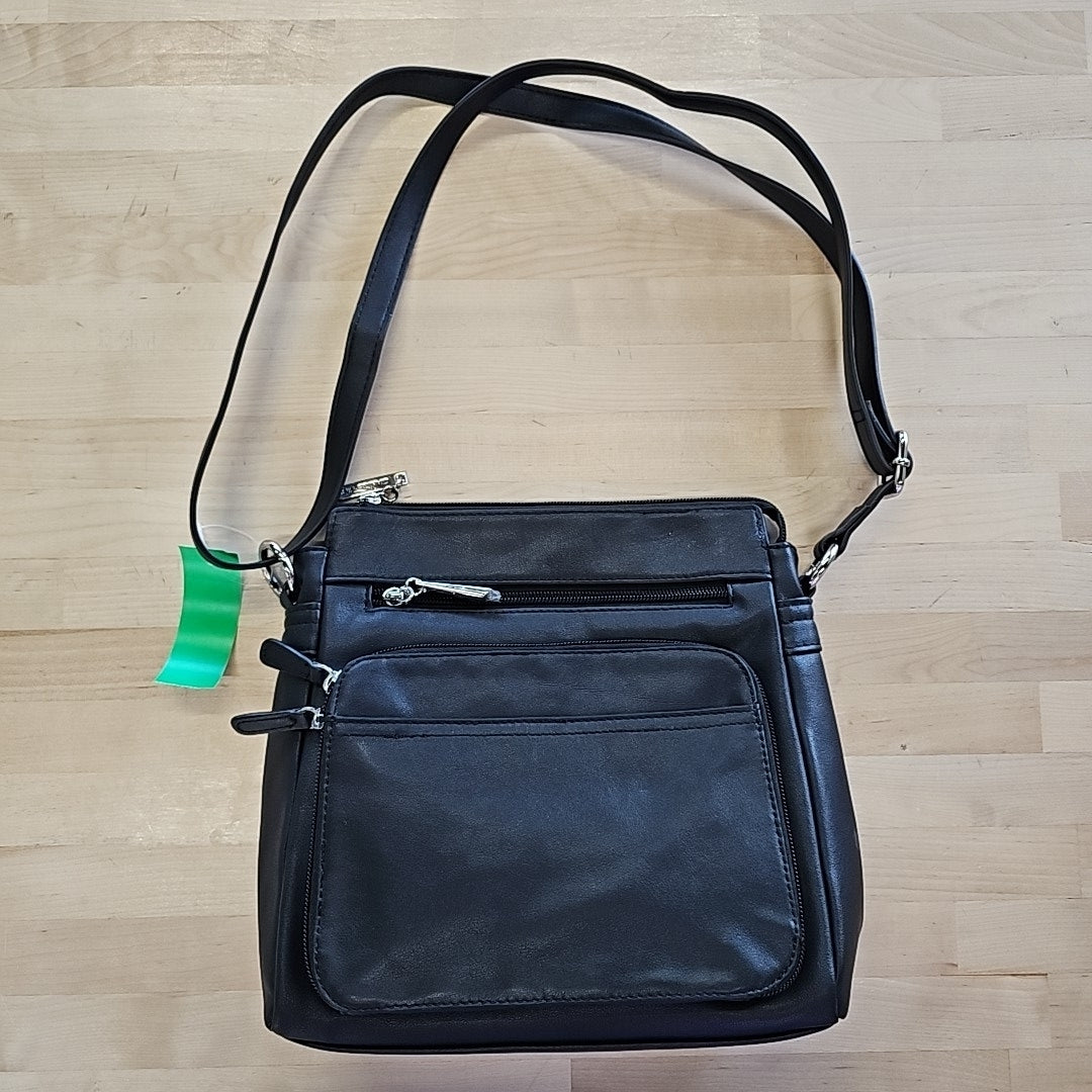 Giani Bernini Nappa Leather Front Zip Crossbody
