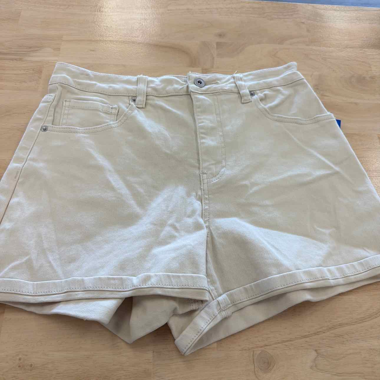 1.State Women Size 4 Tan New Shorts 1.state High Rise Denim Shorts