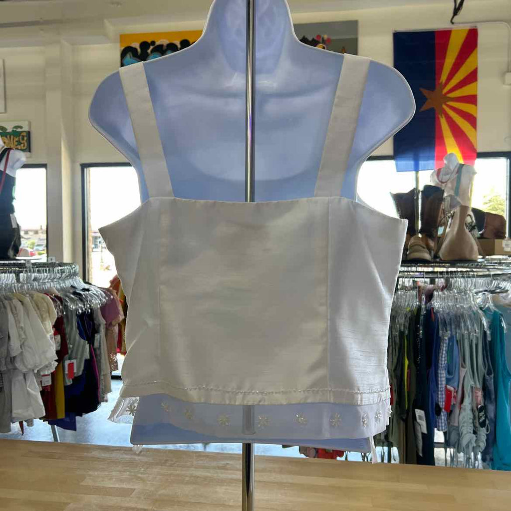 Jessica Howard Size 10 White Polyester Preloved 2 Piece Set