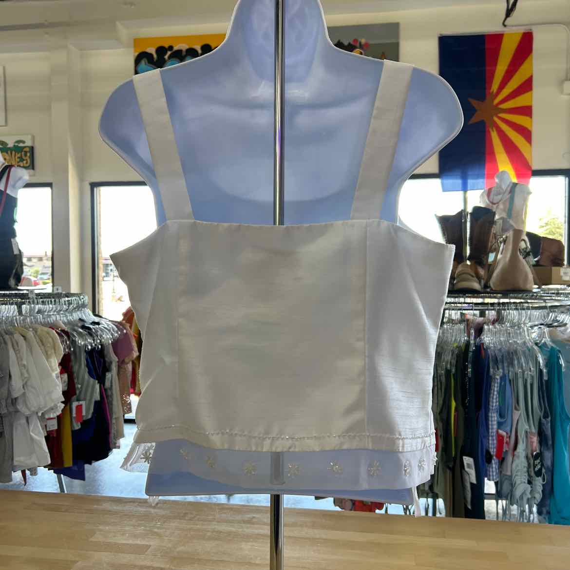 Jessica Howard Size 10 White Polyester Preloved 2 Piece Set