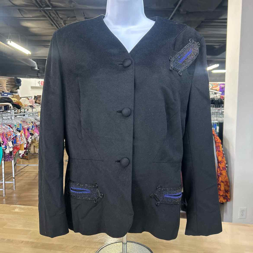 Malter Beverly Hills Size M/L Black Vintage Blazer
