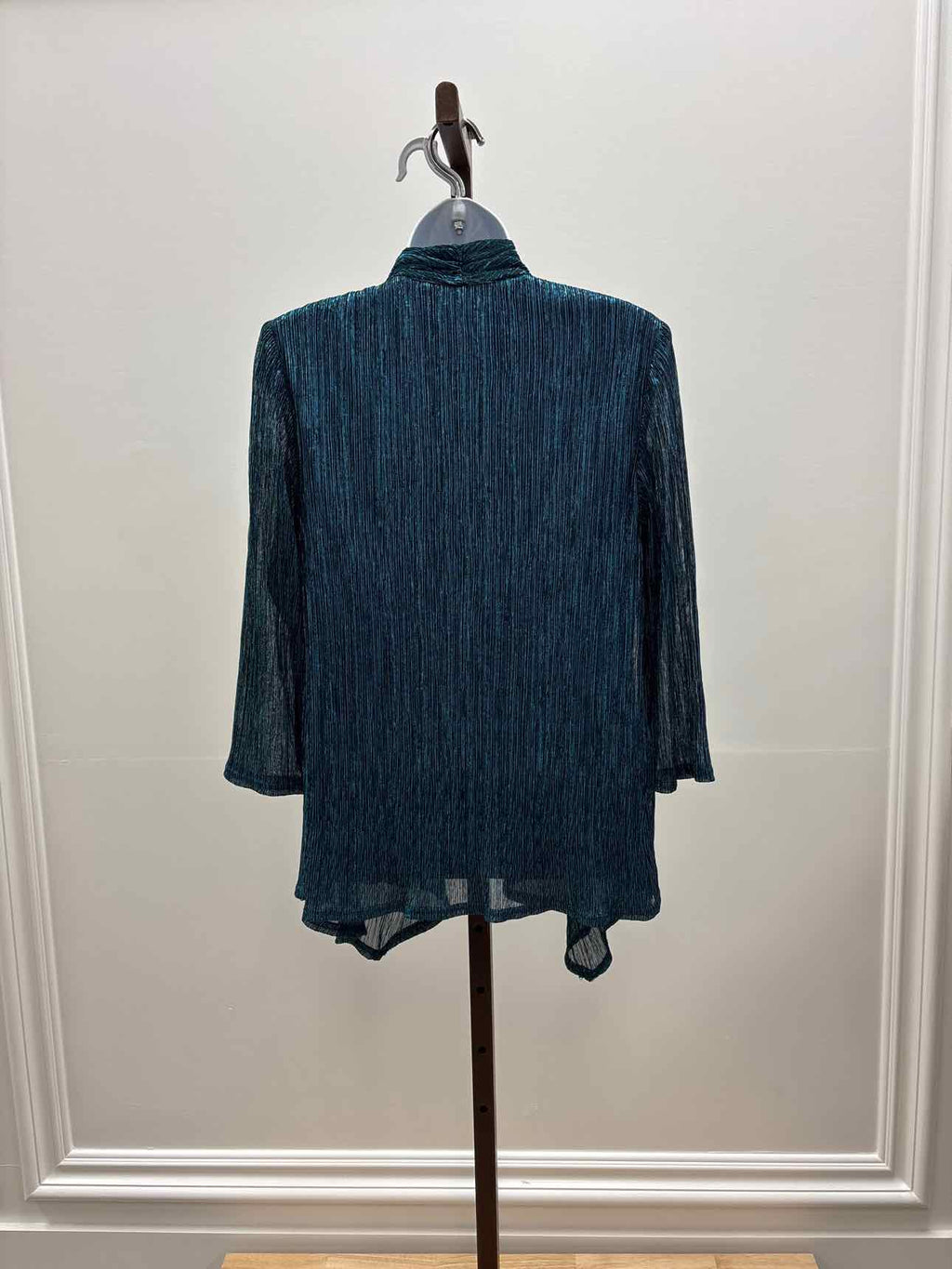 R&M Richards Size M Green Preloved Blouse LS