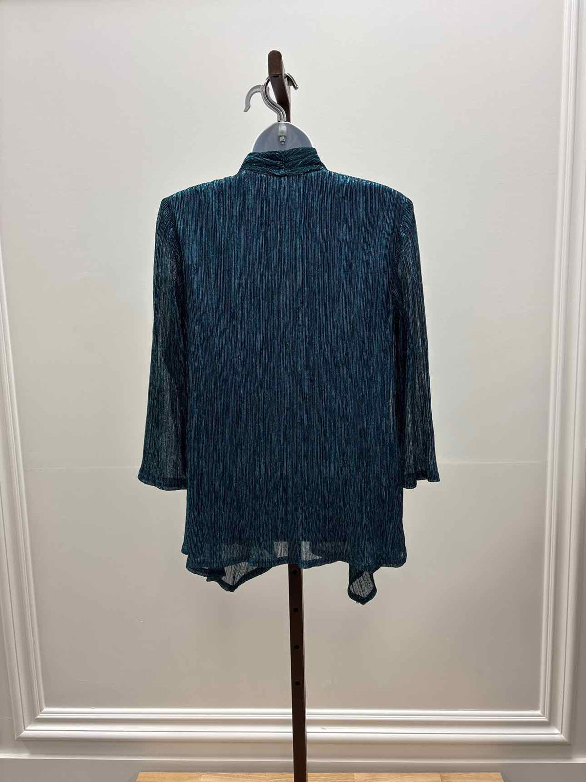 R&M Richards Size M Green Preloved Blouse LS