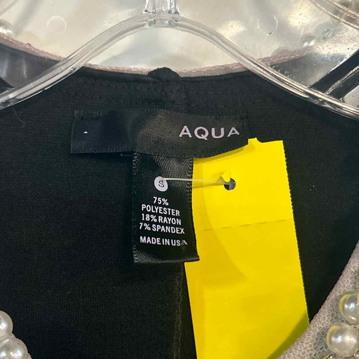 Aqua Size S Black Preloved Dress