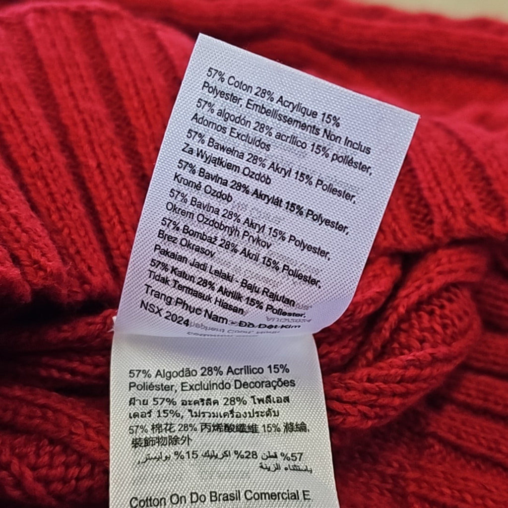 Cotton on Men's Cable Knit Crew Sweater