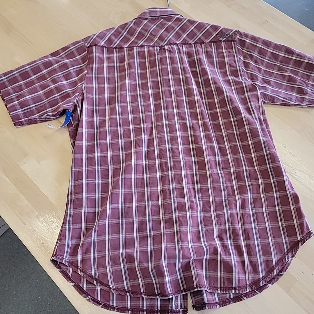 billabong Men's Size XL Red MENS Button Down Shirt