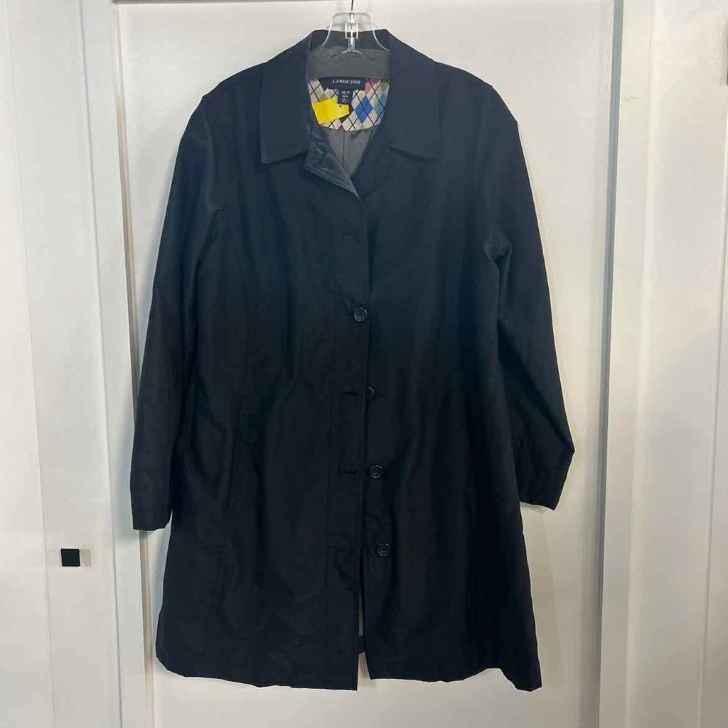 Lands End Size M Black Preloved Jacket