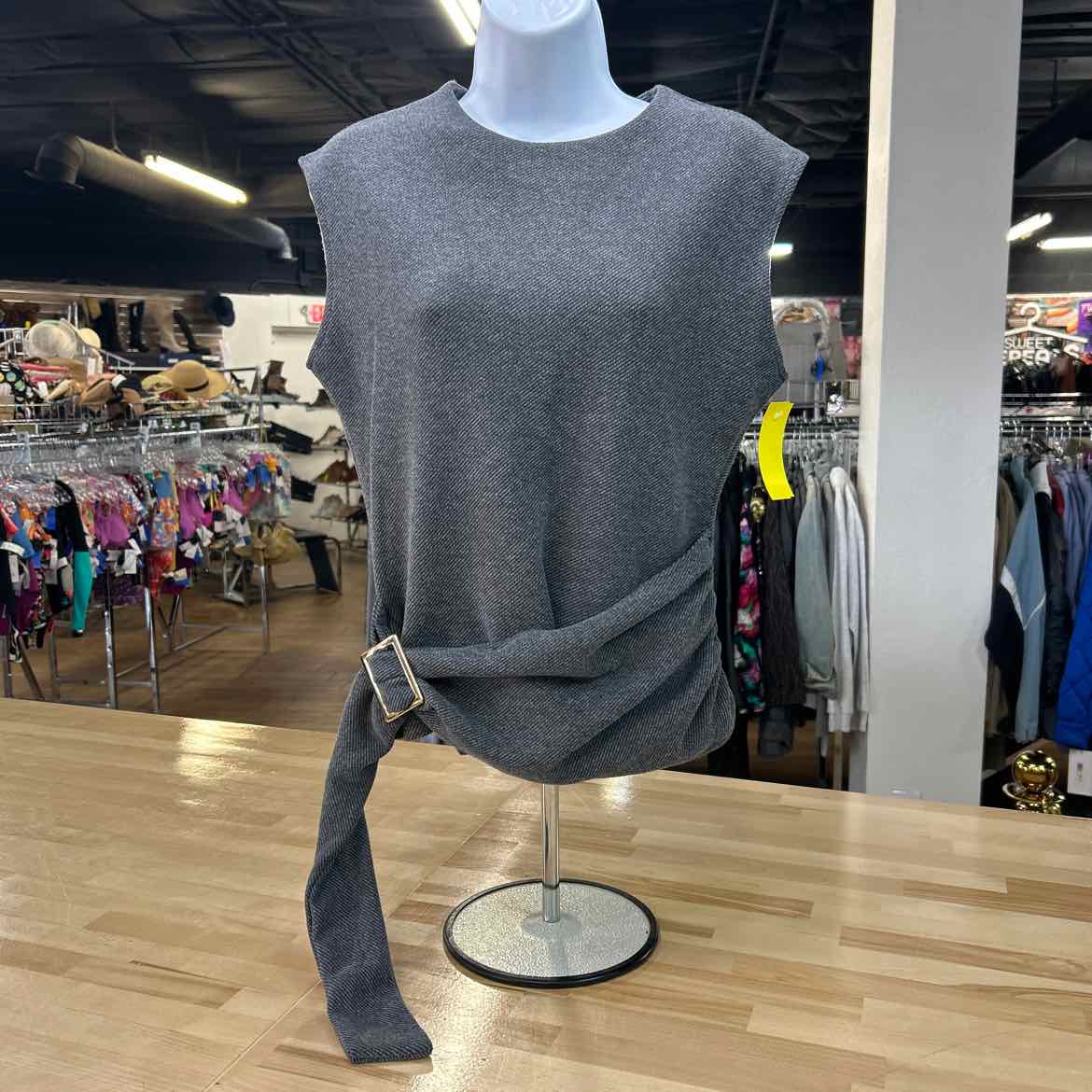 zara Size M Gray Preloved Sleeveless