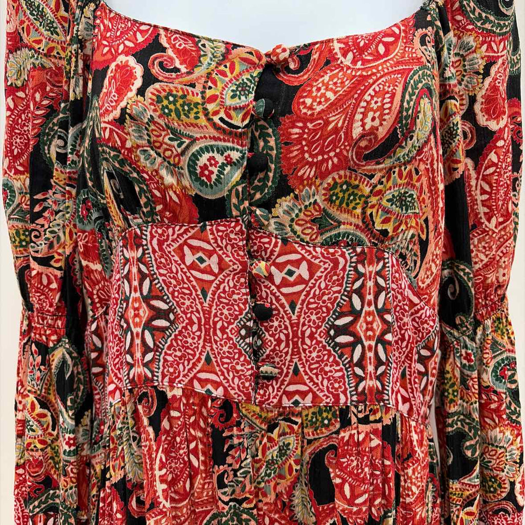 Angie Size M Red Black Preloved Dress