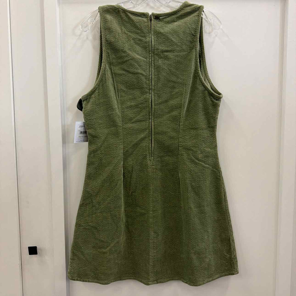 O'Neill Juniors' Poppy Sleeveless Corduroy Mini Dress - Oil Green