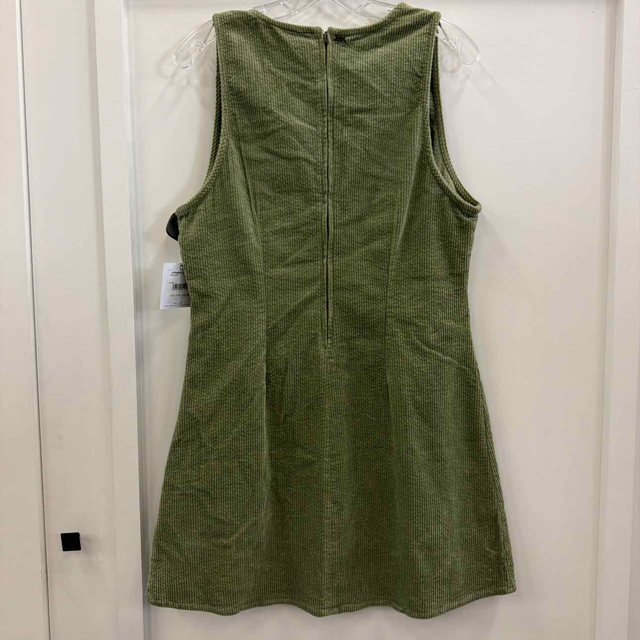 O'Neill Juniors' Poppy Sleeveless Corduroy Mini Dress - Oil Green