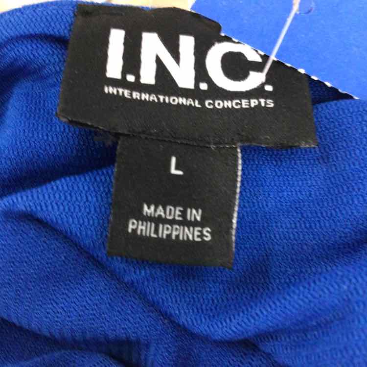 INC Size L Blue Preloved Shirt