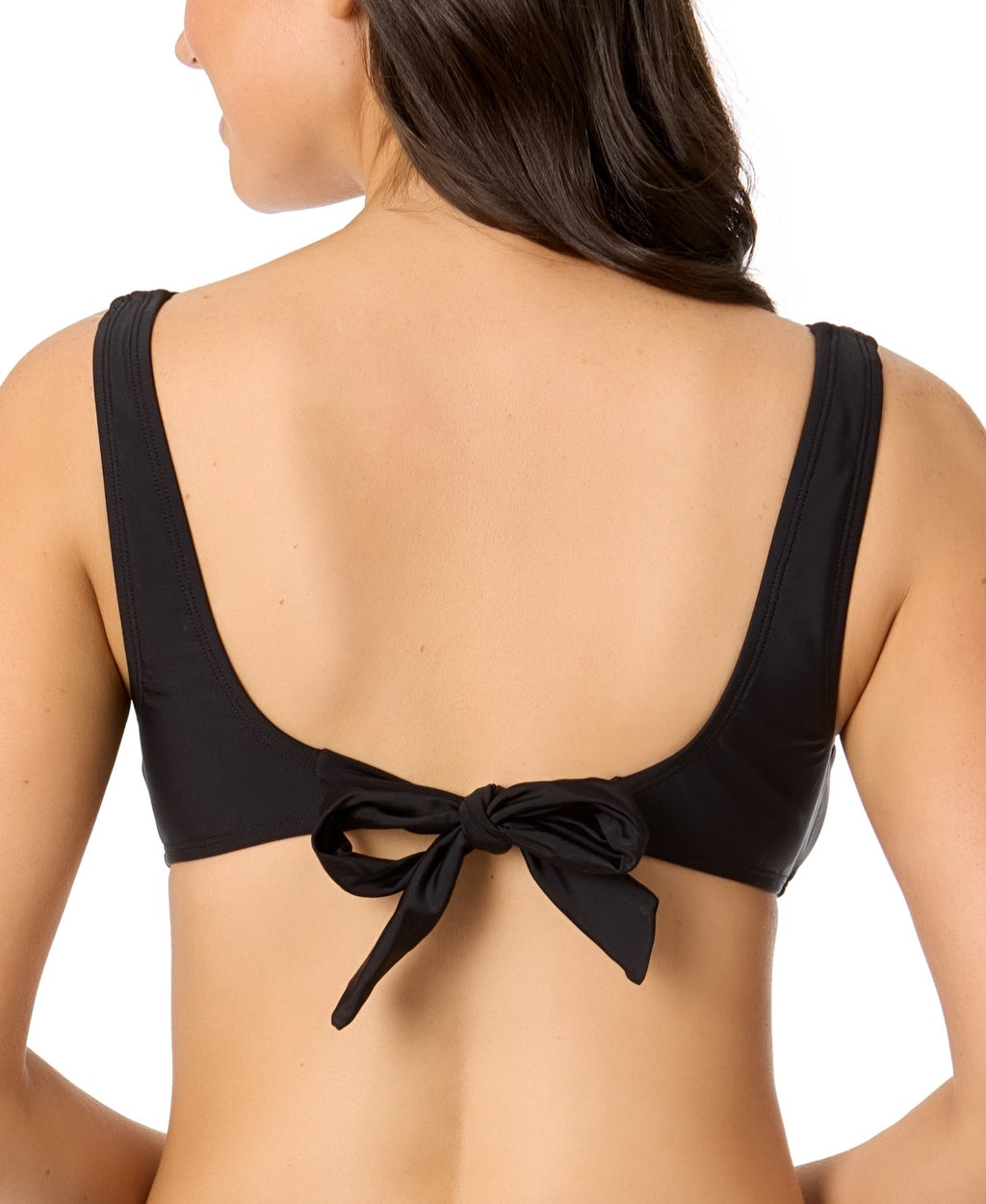 Salt + Cove Size XL Juniors' Center-Ruched V-Neck Bikini Top