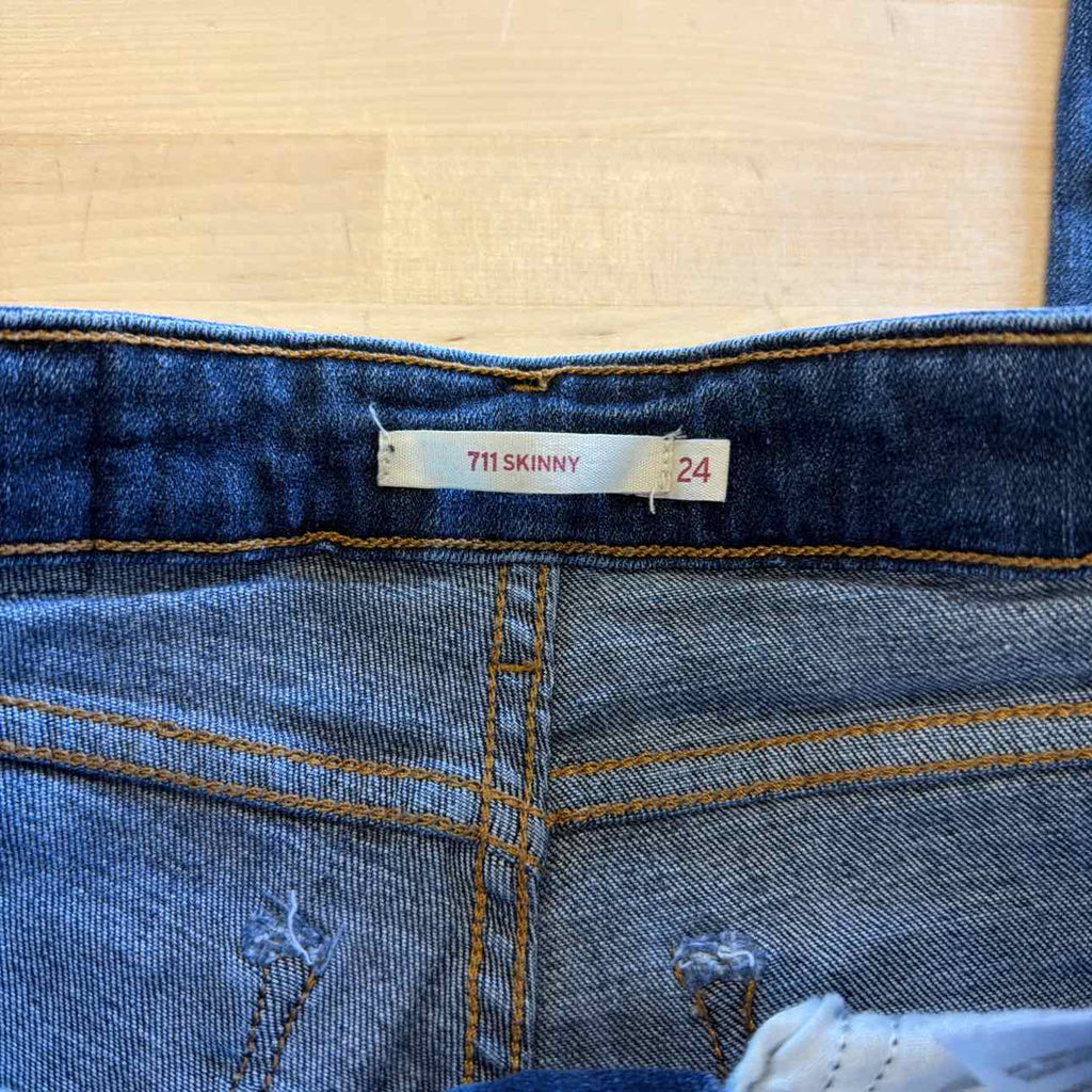 Levi's Size 24 Blue Denim Preloved Jeans