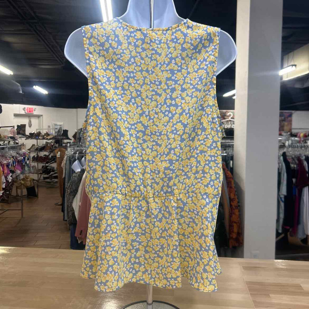 Pleione Size L Yellow Preloved Sleeveless