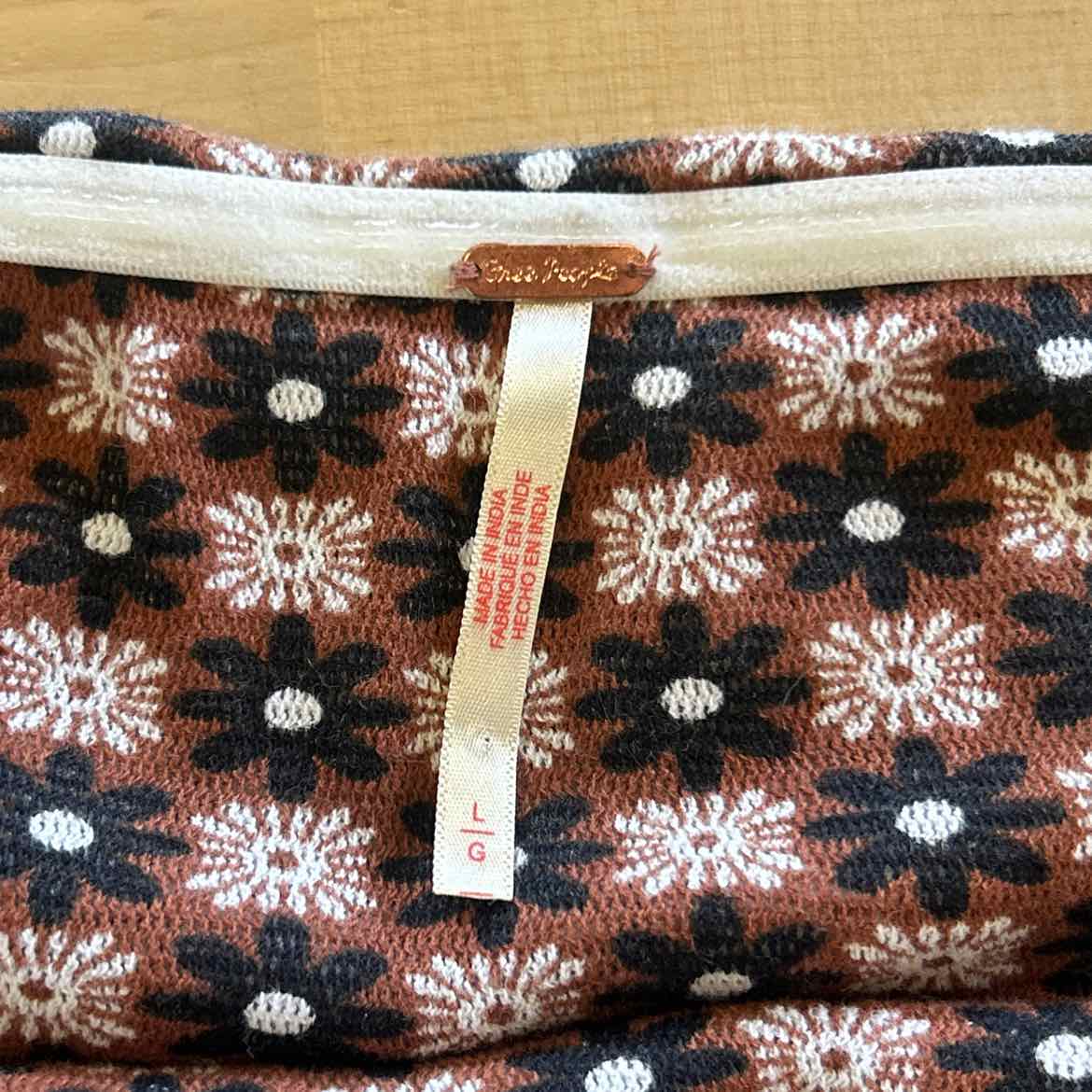 Free People Size L Brown Preloved Tube