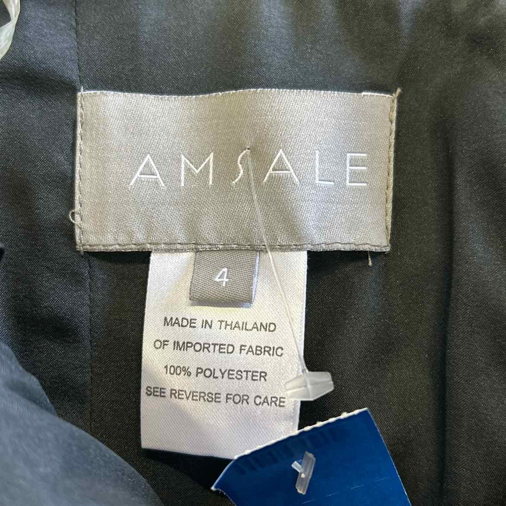 Amsale Size 4 Black Preloved Dress