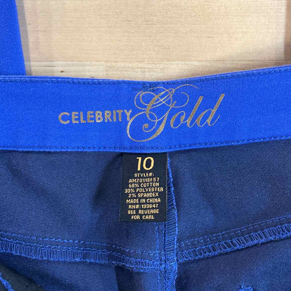 Celebrity Gold Size 10 Blue Preloved Pants