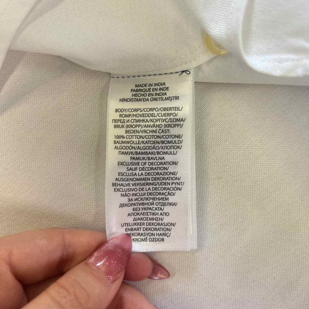 Polo Size 2X White Preloved Button Down SS