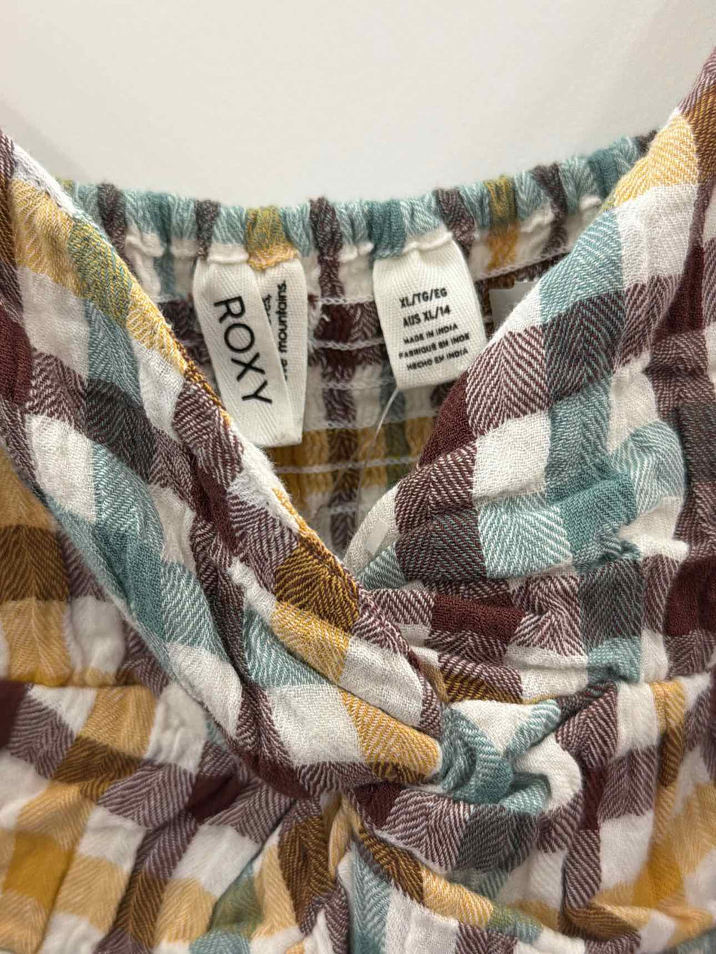 ROXY Moonlight Shores Plaid Dress