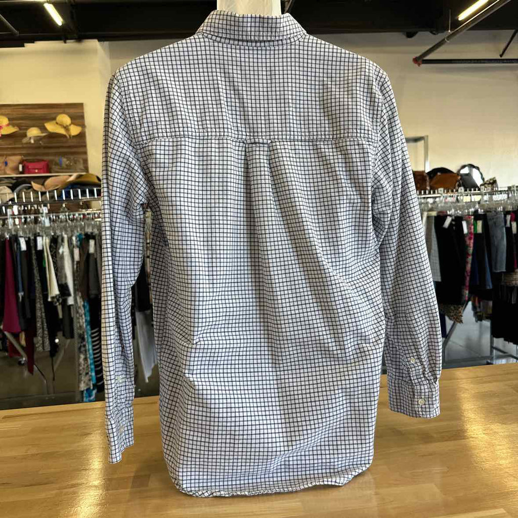 Chaps Men's Size S white blue MENS Button Down Shirt