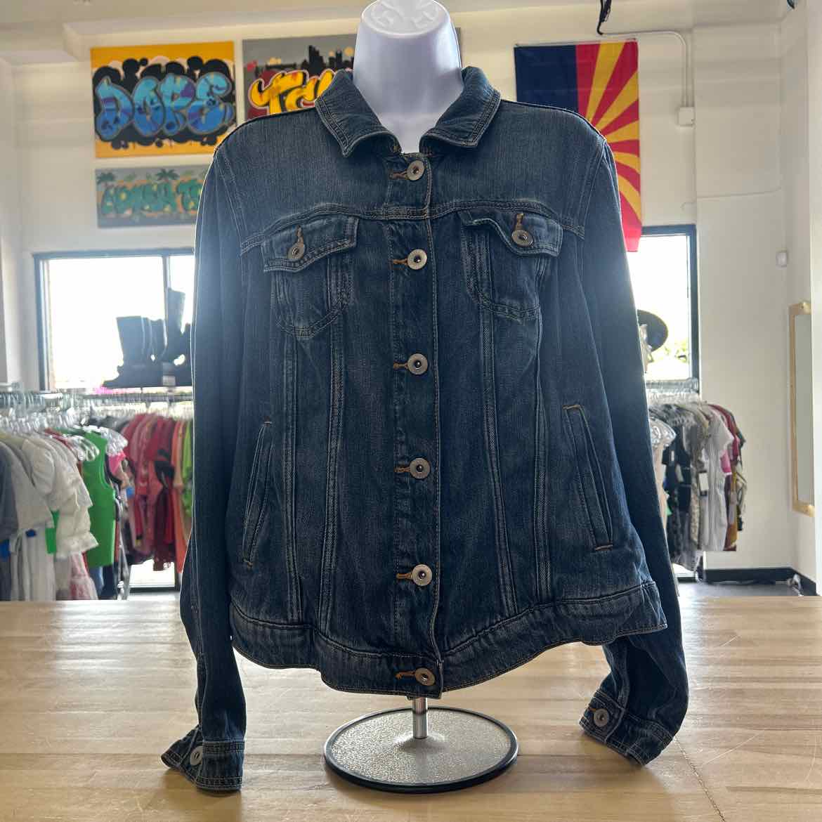 Torrid Size L Blue Denim Preloved Jacket