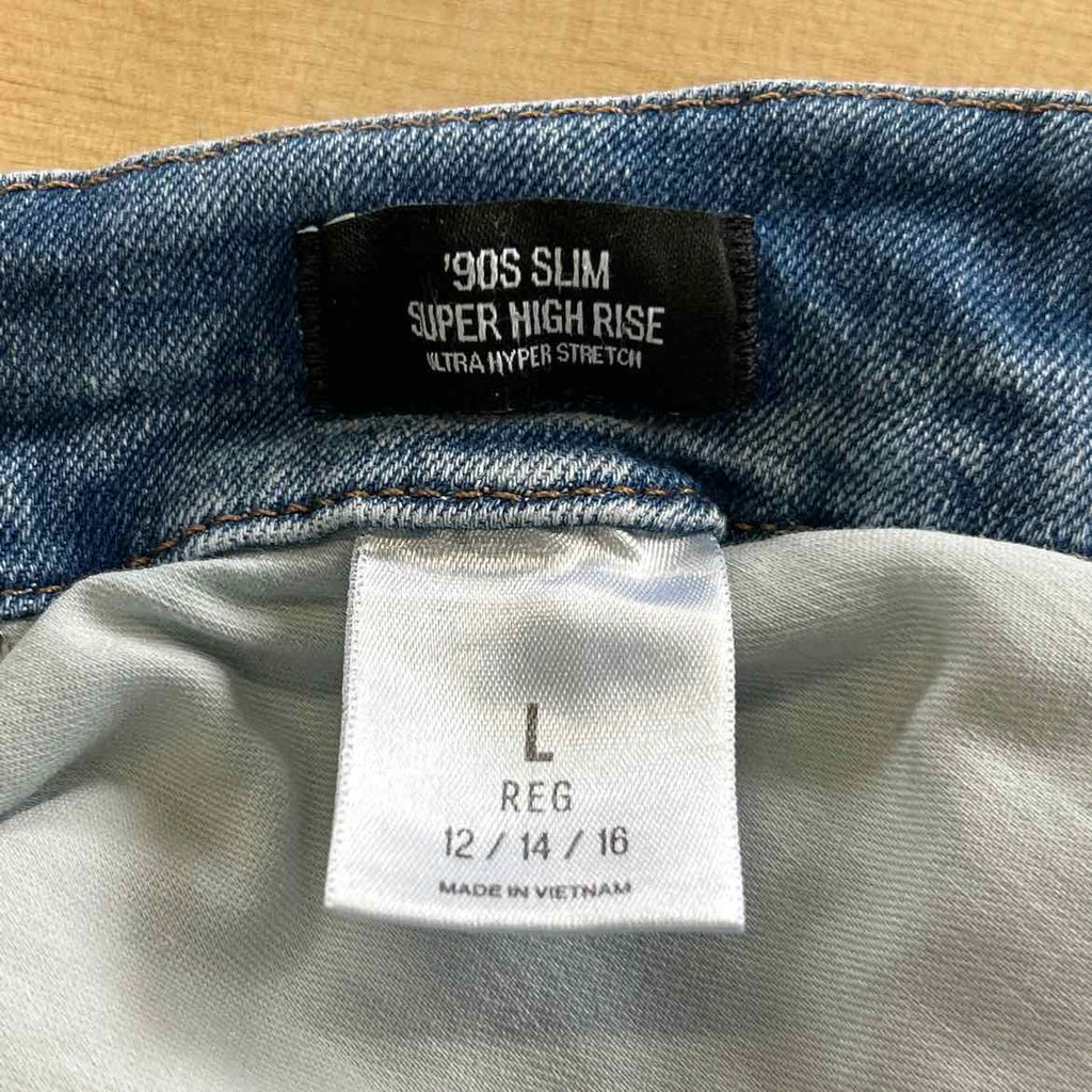Express Size L Blue Denim Preloved Jeans
