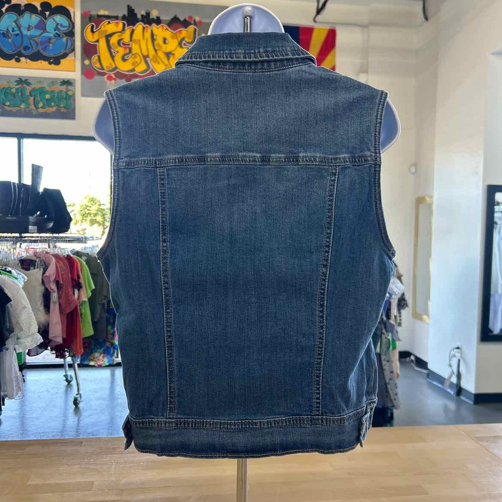 Enjean Size L Blue Denim New Vest