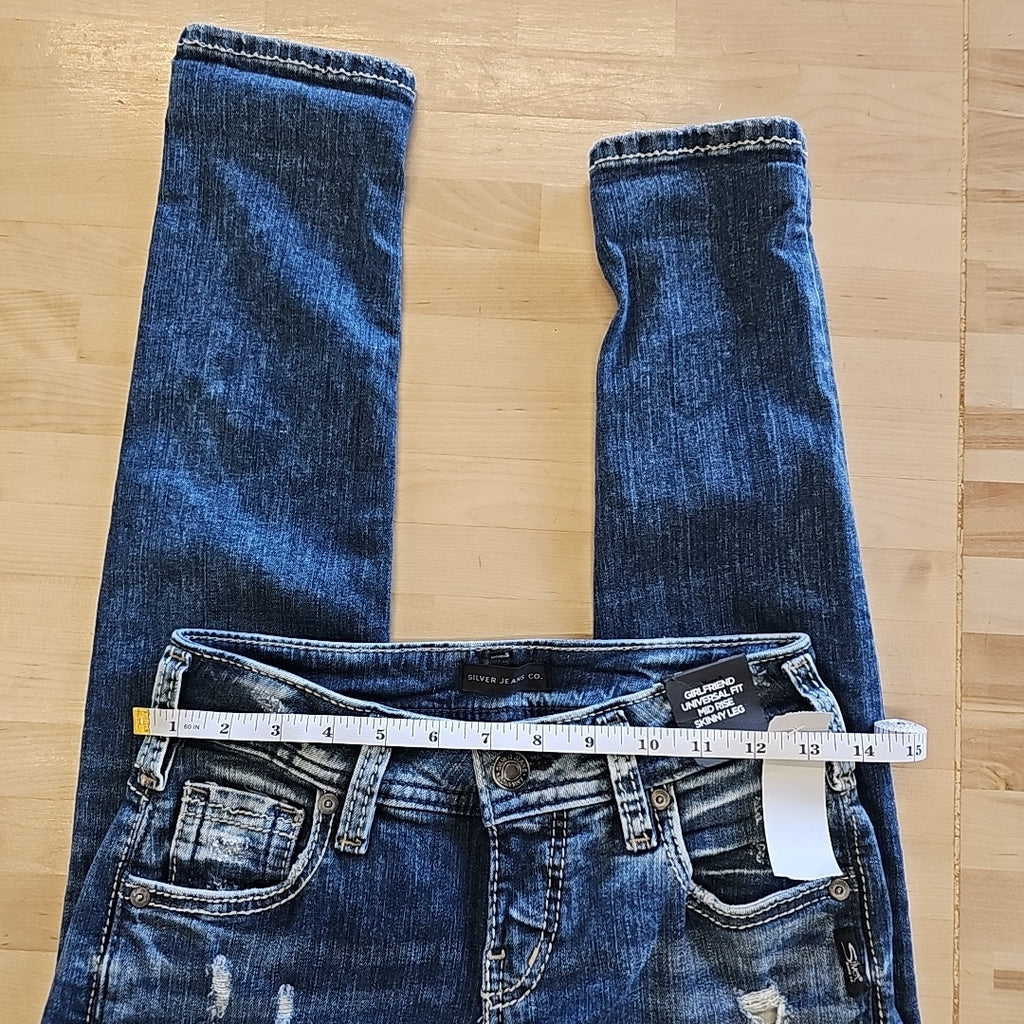 Girlfriend Mid Rise Skinny Jeans - 24W X 29L