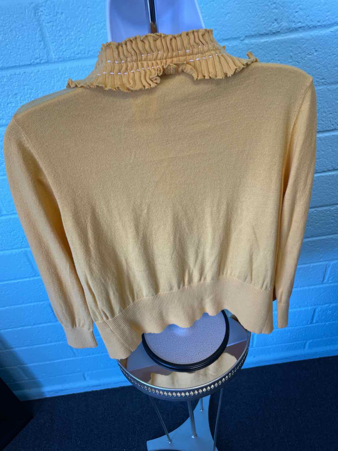 Anthropologie Sparrow Size M Gold Cotton Sweater