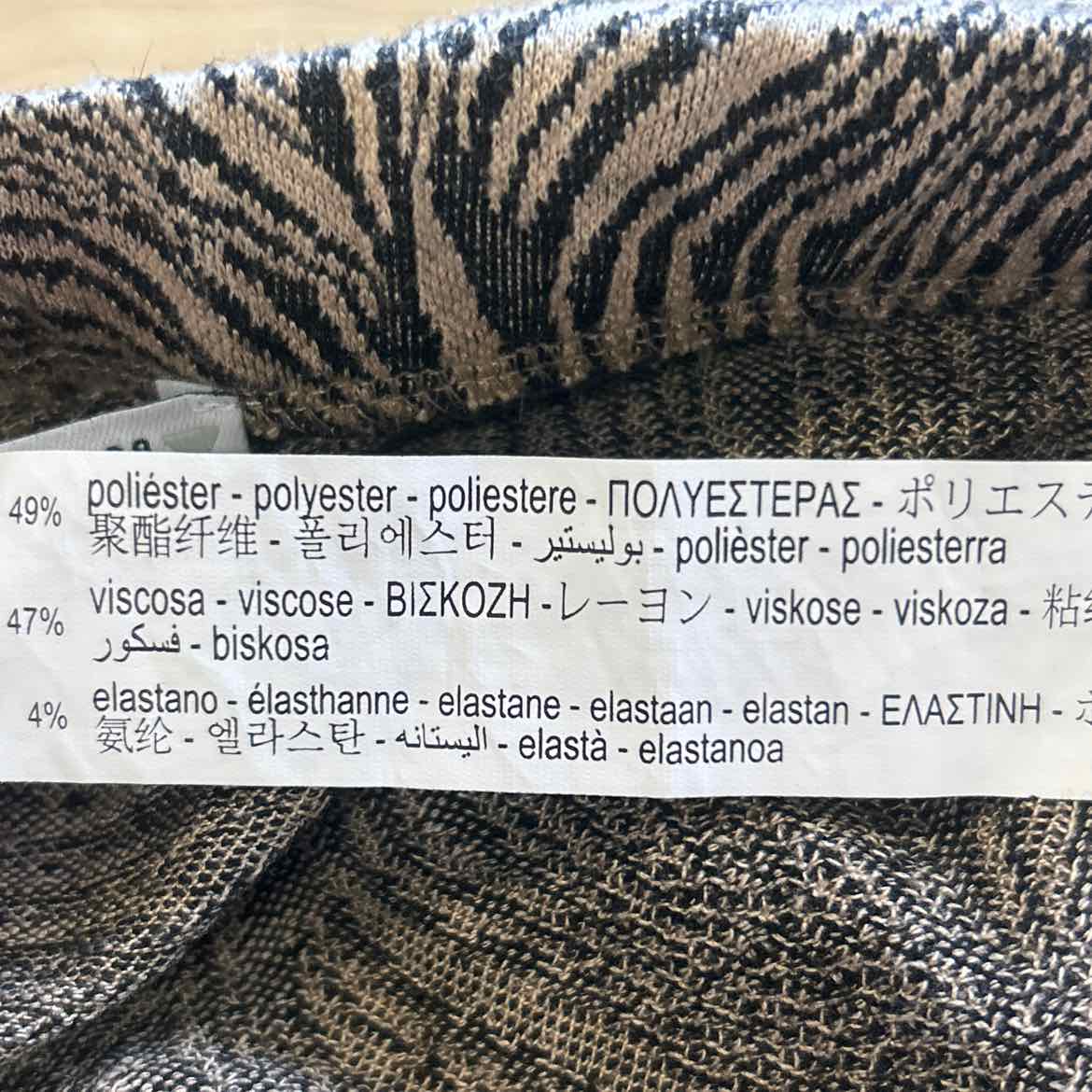 zara Size M Black Tan Preloved Pants