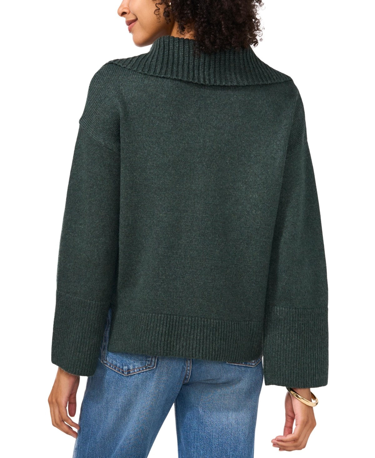 Vince Camuto Size L Green Sweater