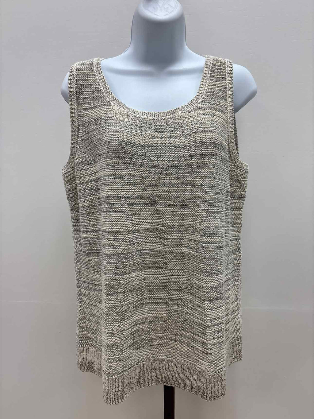 J Jill Size M Oatmeal Knit Knit Top
