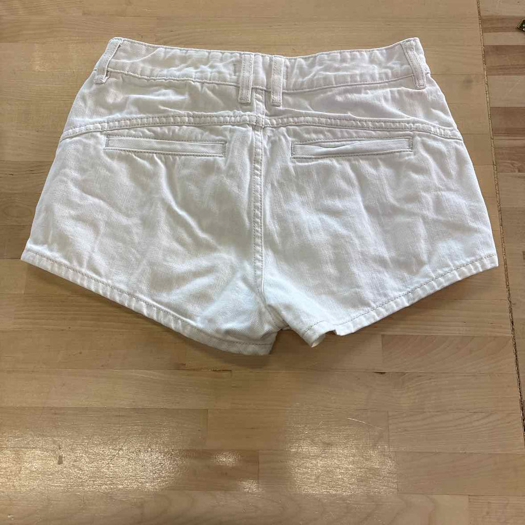 Free People Women Size 27 White Denim Preloved Shorts